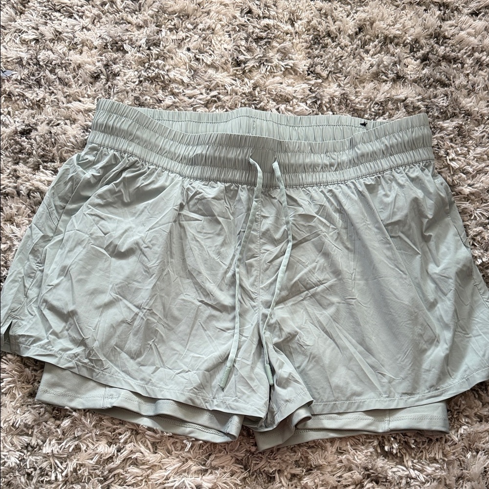 Spyder Women's Pale Mint Athletic Shorts with Inner Liner